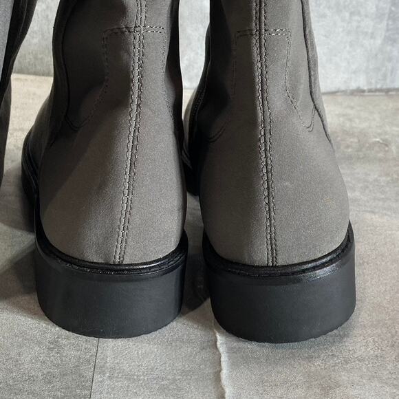 NINE WEST Women's Charcoal Tread Lug Sole Block-Heel Over-The-Knee Boots SZ 9.5 - Picture 8 of 12